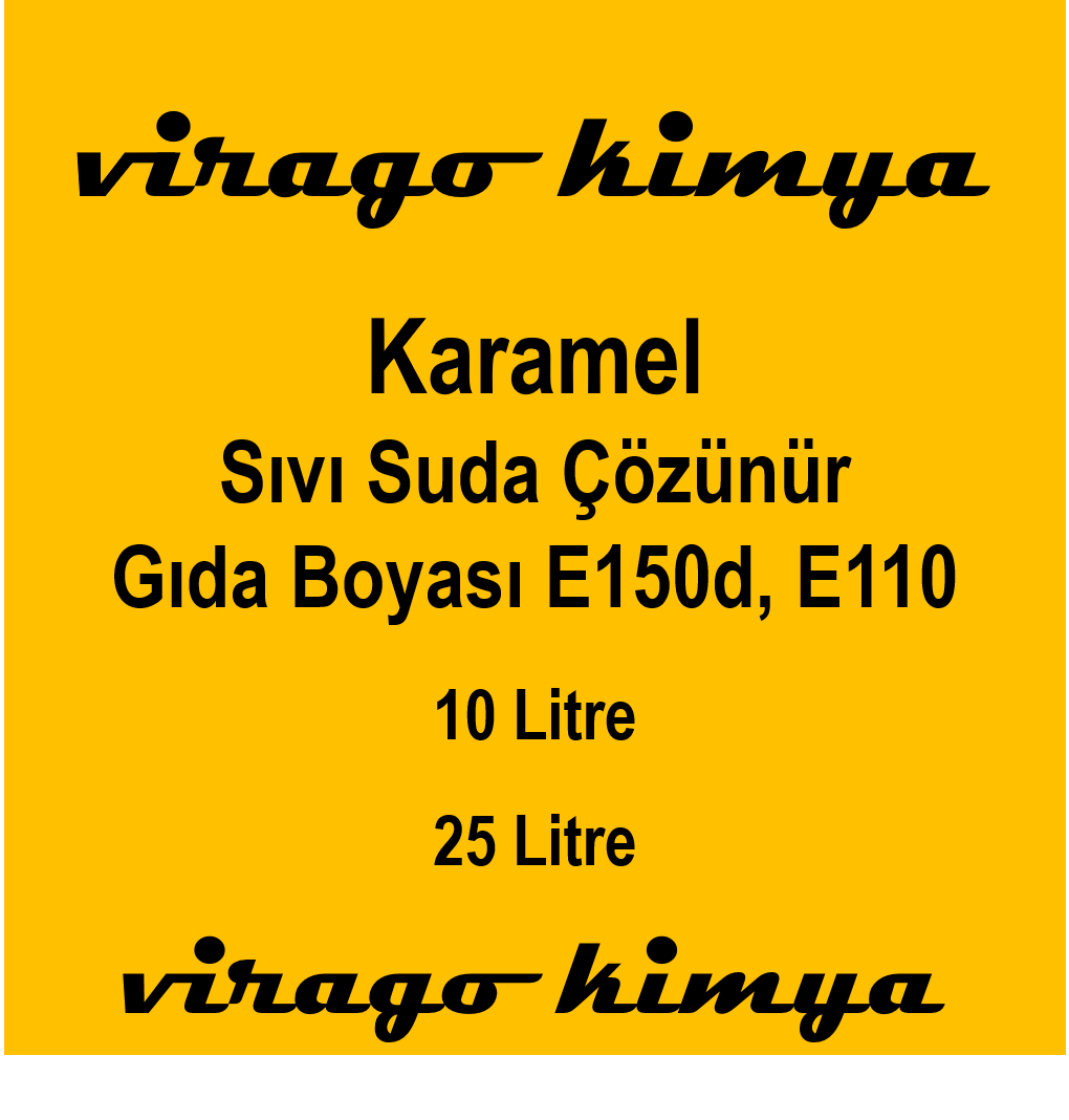 Karamel Sıvı Suda Çözünür Gıda Boyası (E150d - E110)