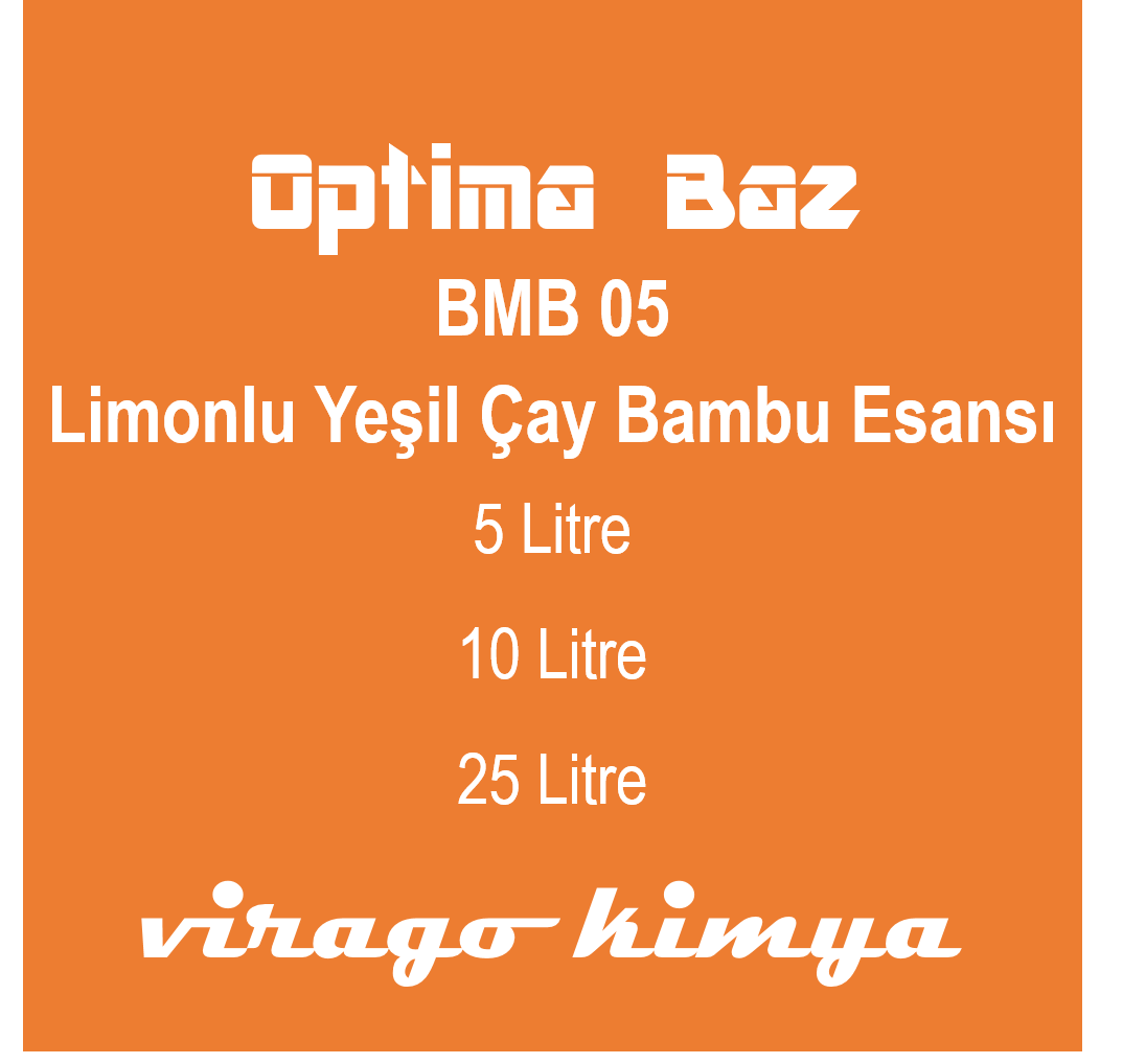 Optima Baz BMB - 05 Limonlu Yeşil Çay Bambu Esansı 
