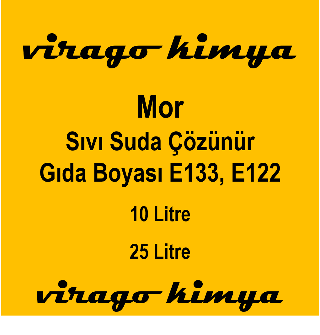 Mor Sıvı Suda Çözünür Gıda Boyası (E133 - E122)