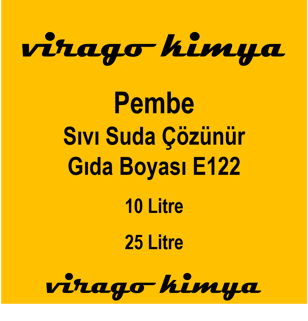 Pembe Sıvı Suda Çözünür Gıda Boyası (E122)