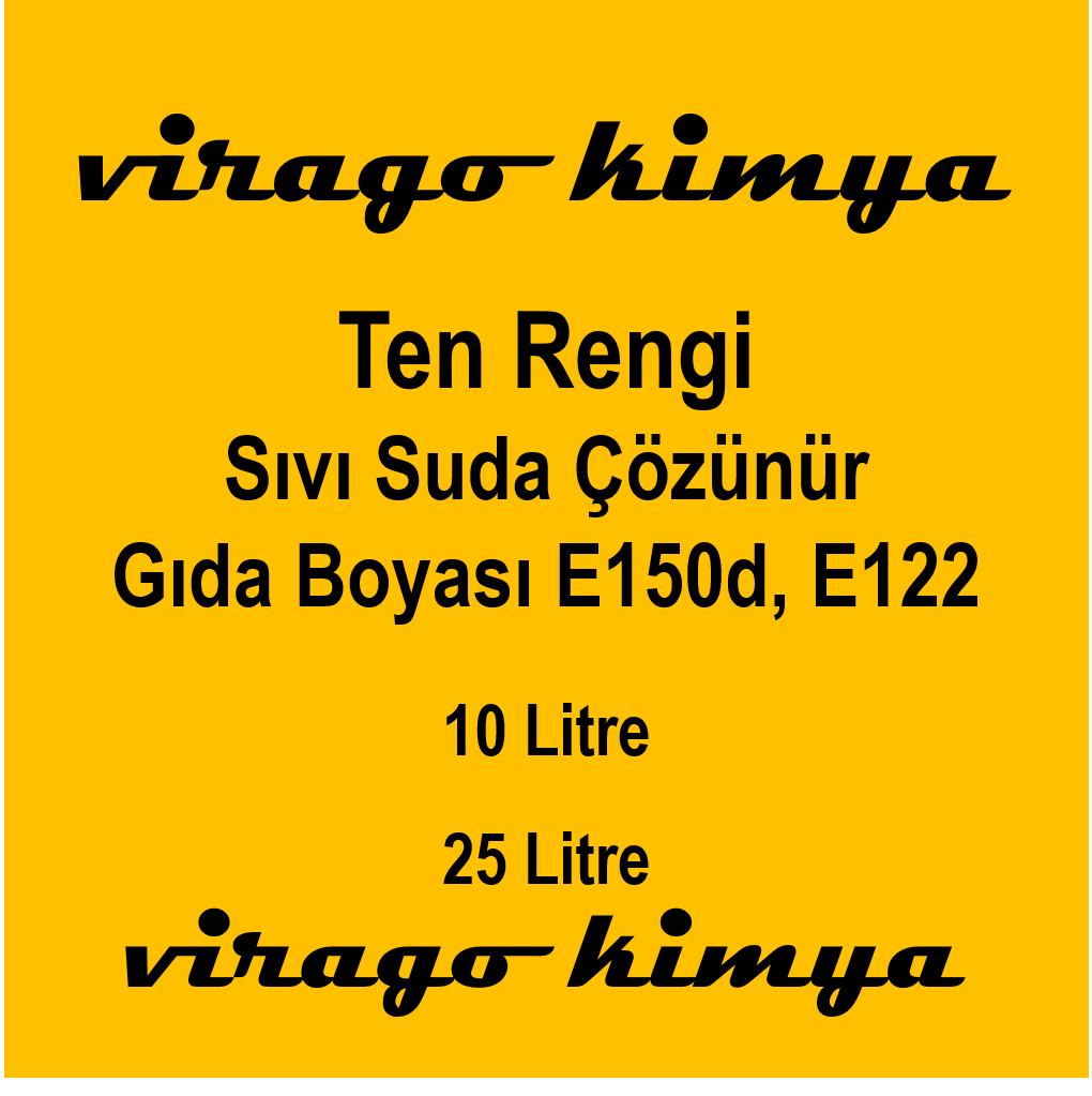 Ten Rengi  Sıvı Suda Çözünür Gıda Boyası (E150d - E122)
