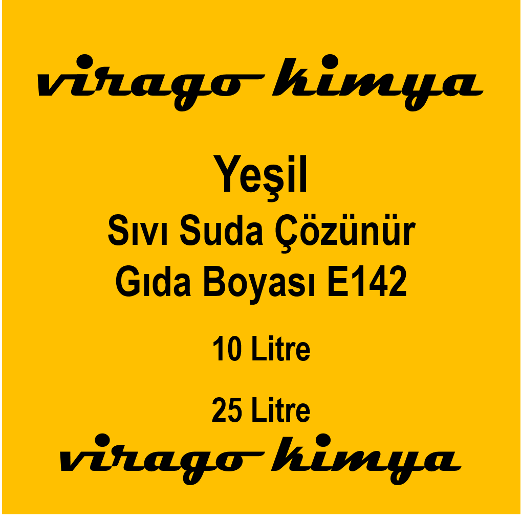Yeşil Sıvı Suda Çözünür Gıda Boyası ( E142)